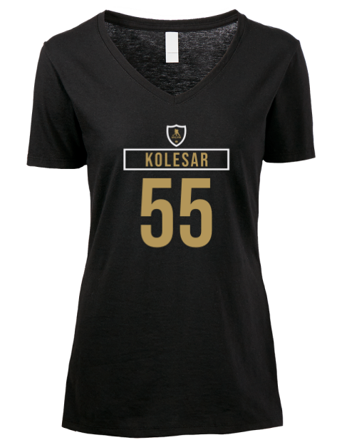 Away Jersey Keegan Kolesar Premium Ladies V-Neck T-Shirt | Swagsta