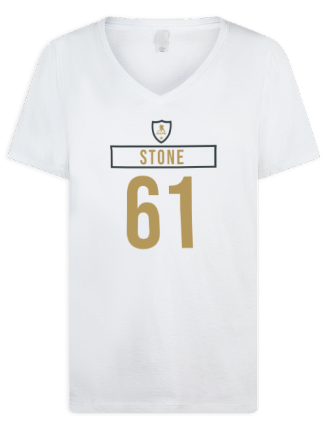 Home Jersey Mark Stone Premium Ladies V-Neck T-Shirt | Swagsta