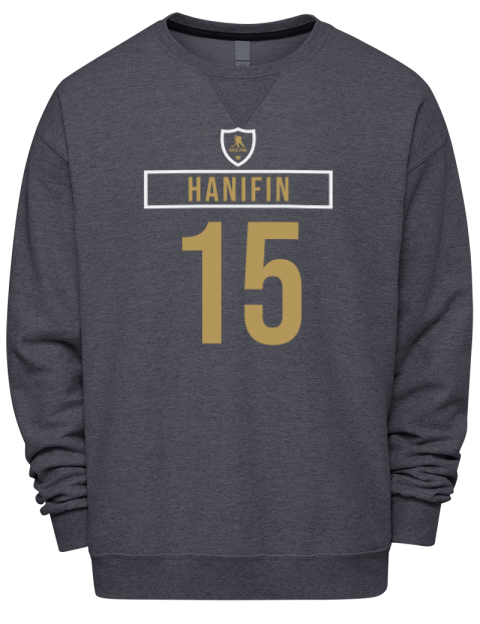 Away Jersey Noah Hanifin Premium Unisex Crewneck Sweatshirt | Swagsta