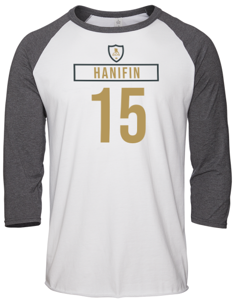 Home Jersey Noah Hanifin Unisex Premium Three-Quarter Raglan T-Shirt | Swagsta
