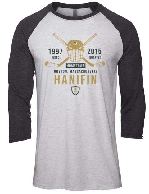 Classic Heritage Noah Hanifin Unisex Premium Three-Quarter Raglan T-Shirt | Swagsta