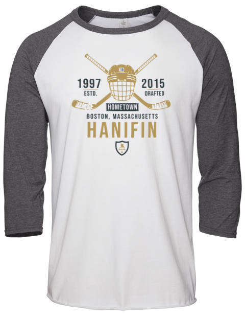 Classic Heritage Noah Hanifin Unisex Premium Three-Quarter Raglan T-Shirt | Swagsta