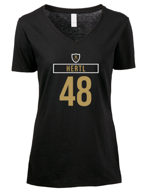 Away Jersey Tomas Hertl Premium Ladies V-Neck T-Shirt | Swagsta