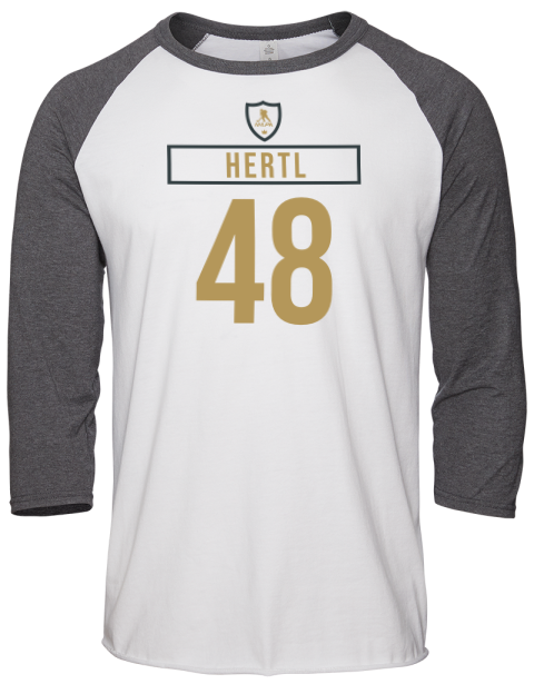 Home Jersey Tomas Hertl Unisex Premium Three-Quarter Raglan T-Shirt | Swagsta