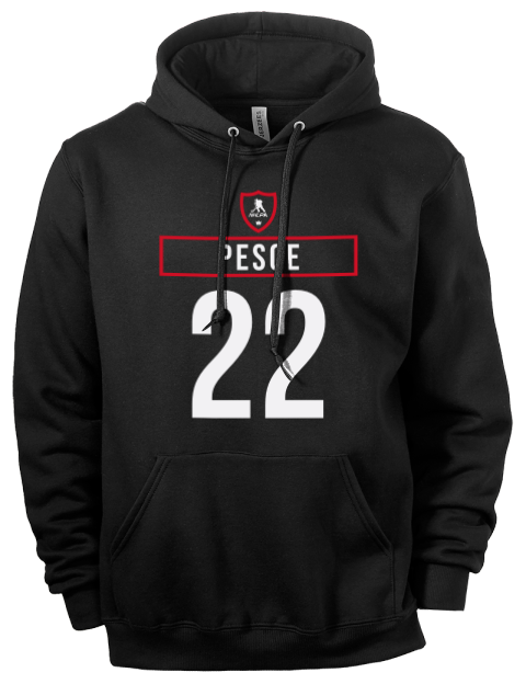 Away Jersey Brett Pesce Eco Premium Unisex Hooded Sweatshirt | Swagsta
