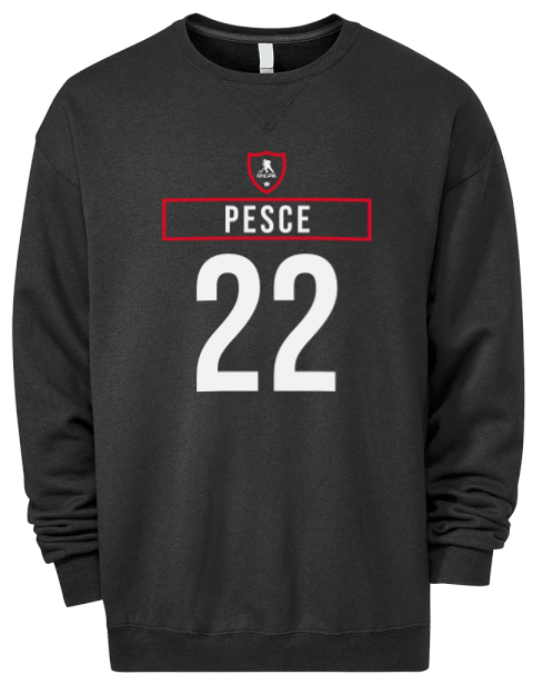 Away Jersey Brett Pesce Premium Unisex Crewneck Sweatshirt | Swagsta