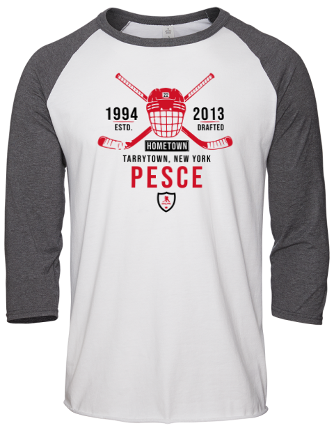 Classic Heritage Brett Pesce Unisex Premium Three-Quarter Raglan T-Shirt | Swagsta