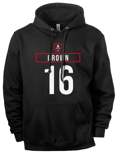 Away Jersey Connor Brown Eco Premium Unisex Hooded Sweatshirt | Swagsta