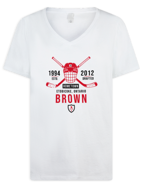 Classic Heritage Connor Brown Premium Ladies V-Neck T-Shirt | Swagsta