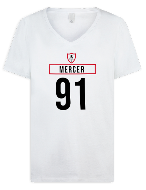 Home Jersey Dawson Mercer Premium Ladies V-Neck T-Shirt | Swagsta