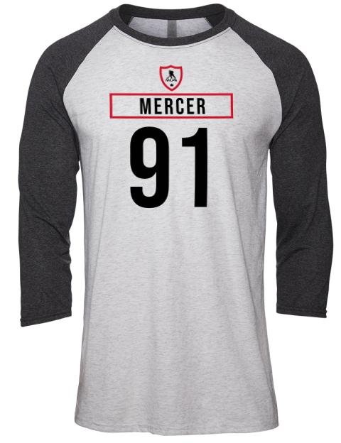 Home Jersey Dawson Mercer Unisex Premium Three-Quarter Raglan T-Shirt | Swagsta