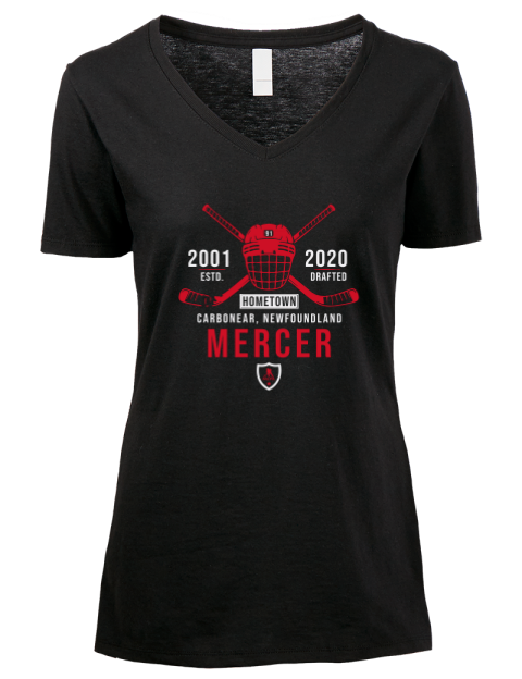 Heritage Dawson Mercer Premium Ladies V-Neck T-Shirt | Swagsta