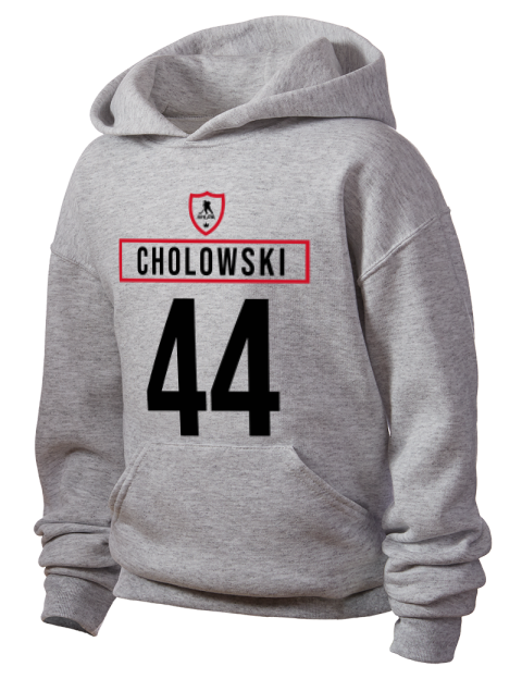 Home Jersey Dennis Cholowski Youth Hooded Sweatshirt | Swagsta