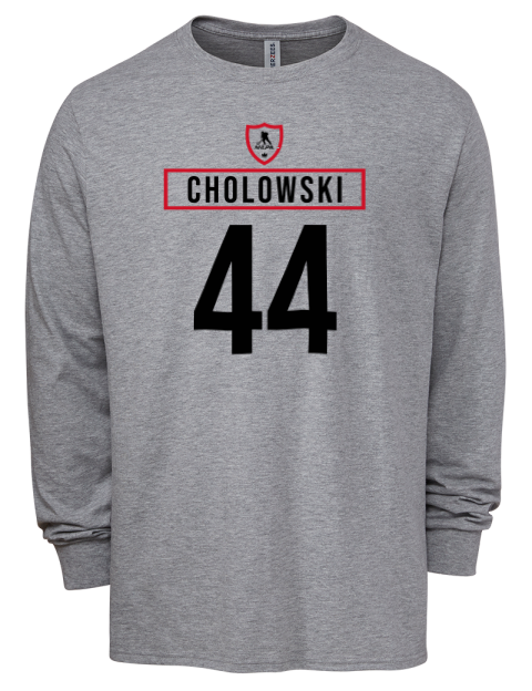 Home Jersey Dennis Cholowski Men's Premium Blend Long Sleeve-T-Shirt | Swagsta