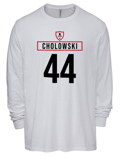 Home Jersey Dennis Cholowski Men's Premium Blend Long Sleeve-T-Shirt | Swagsta
