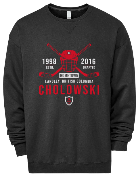 Heritage Dennis Cholowski Premium Unisex Crewneck Sweatshirt | Swagsta