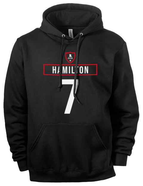 Away Jersey Dougie Hamilton Eco Premium Unisex Hooded Sweatshirt | Swagsta