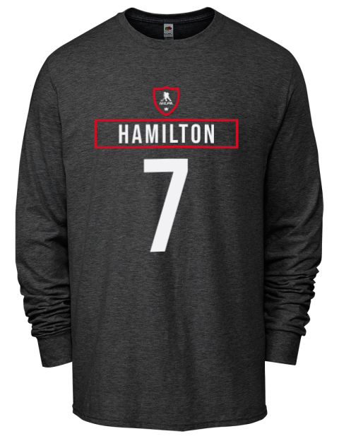 Away Jersey Dougie Hamilton Men's Long-Sleeve T-Shirt | Swagsta