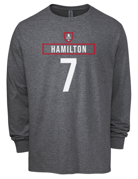 Away Jersey Dougie Hamilton Men's Premium Blend Long Sleeve-T-Shirt | Swagsta
