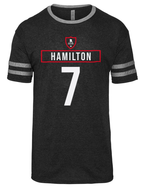 Away Jersey Dougie Hamilton Men's Tri-Blend T-Shirt | Swagsta