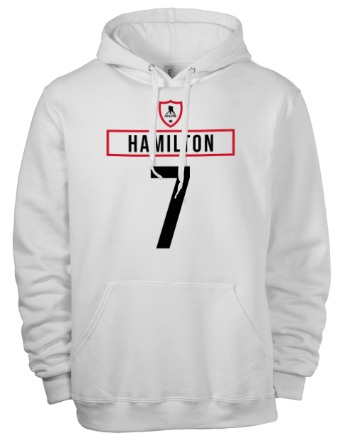Home Jersey Dougie Hamilton Eco Premium Unisex Hooded Sweatshirt | Swagsta
