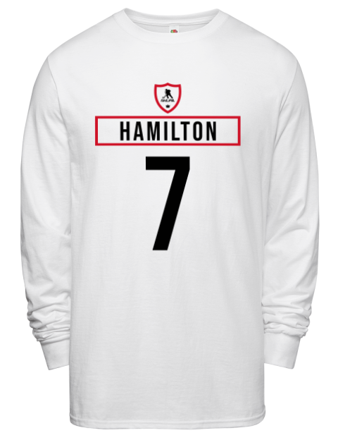 Home Jersey Dougie Hamilton Men's Long-Sleeve T-Shirt | Swagsta