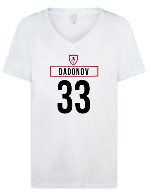 Home Jersey Evgenii Dadonov Premium Ladies V-Neck T-Shirt | Swagsta