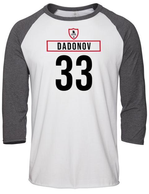 Home Jersey Evgenii Dadonov Unisex Premium Three-Quarter Raglan T-Shirt | Swagsta