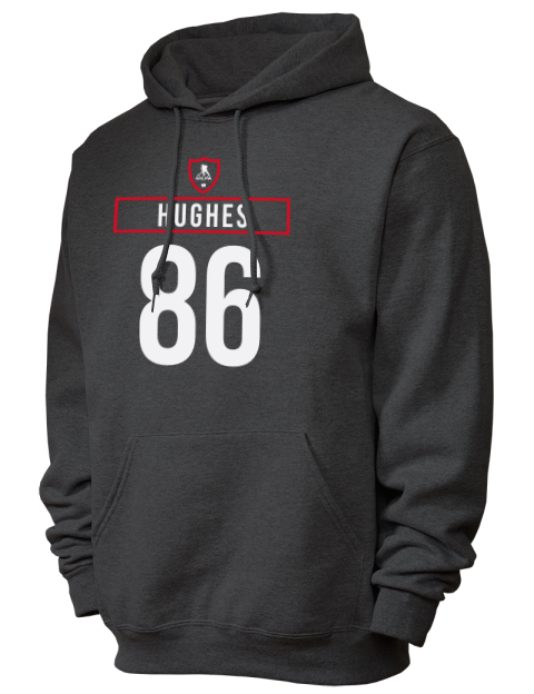 Away Jersey Jack Hughes Unisex Hooded Sweatshirt | Swagsta