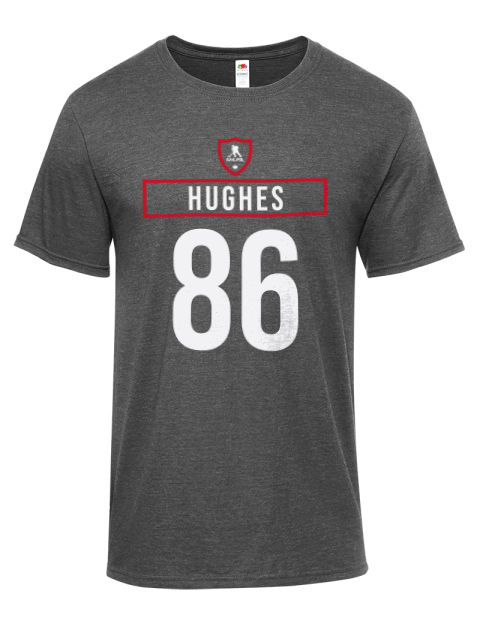 Away Jersey Jack Hughes Iconic Men's T-Shirt | Swagsta