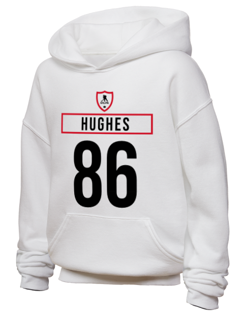 Home Jersey Jack Hughes Youth Hooded Sweatshirt | Swagsta