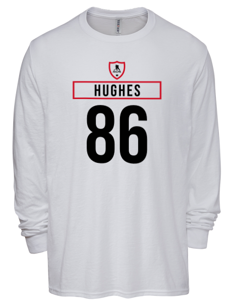 Home Jersey Jack Hughes Men's Premium Blend Long Sleeve-T-Shirt | Swagsta
