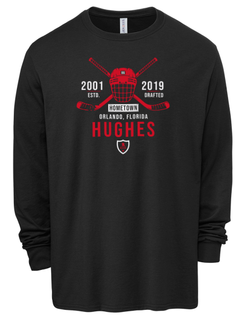 Heritage Jack Hughes Men's Premium Blend Long Sleeve-T-Shirt | Swagsta
