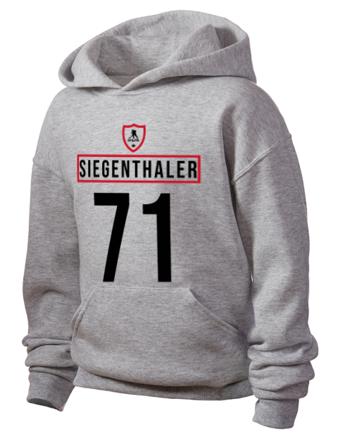 Home Jersey Jonas Siegenthaler Youth Hooded Sweatshirt | Swagsta