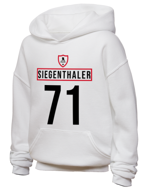 Home Jersey Jonas Siegenthaler Youth Hooded Sweatshirt | Swagsta
