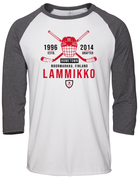 Classic Heritage Juho Lammikko Unisex Premium Three-Quarter Raglan T-Shirt | Swagsta