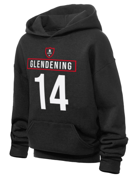 Away Jersey Luke Glendening Youth Hooded Sweatshirt | Swagsta