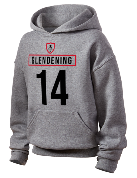 Home Jersey Luke Glendening Youth Hooded Sweatshirt | Swagsta