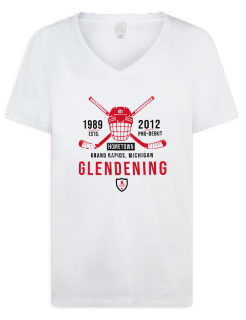 Classic Heritage Luke Glendening Premium Ladies V-Neck T-Shirt | Swagsta