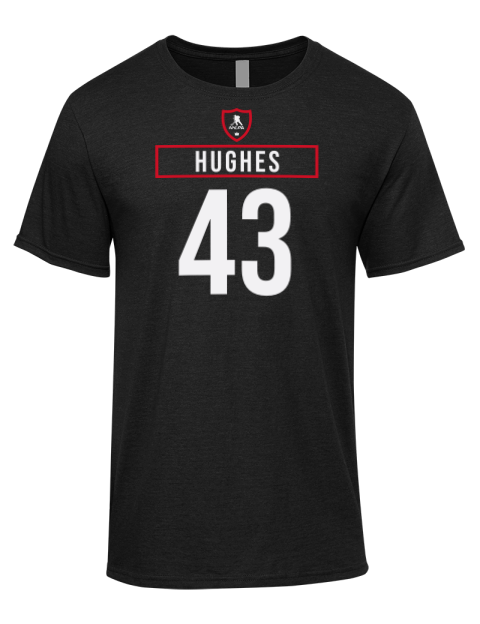 Away Jersey Luke Hughes Premium Ring-Spun Cotton Unisex T-Shirt | Swagsta