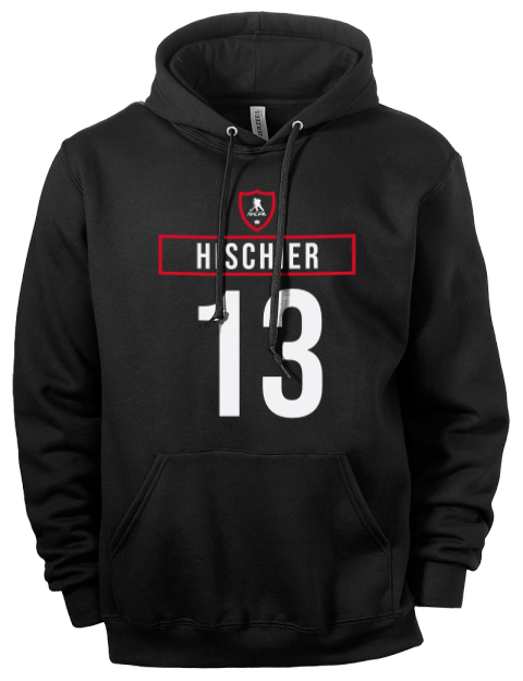Away Jersey Nico Hischier Eco Premium Unisex Hooded Sweatshirt | Swagsta