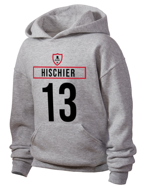 Home Jersey Nico Hischier Youth Hooded Sweatshirt | Swagsta
