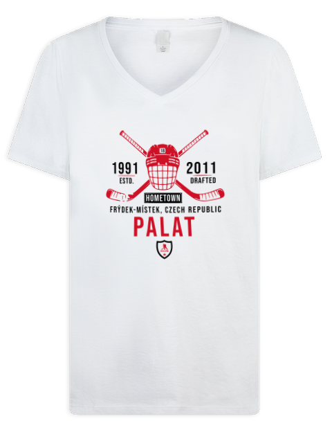 Classic Heritage Ondrej Palat Premium Ladies V-Neck T-Shirt | Swagsta