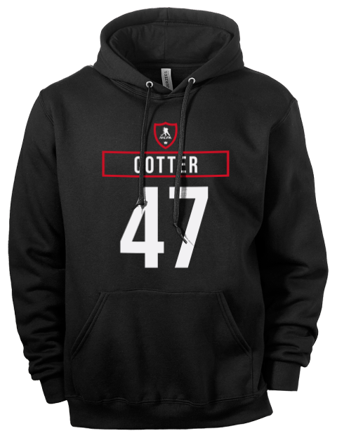 Away Jersey Paul Cotter Eco Premium Unisex Hooded Sweatshirt | Swagsta