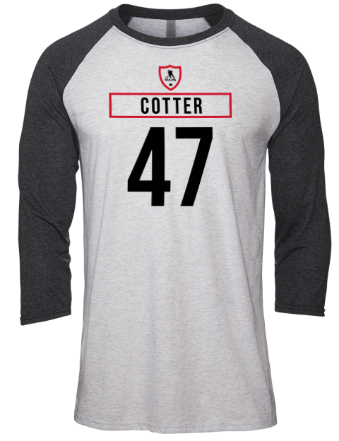 Home Jersey Paul Cotter Unisex Premium Three-Quarter Raglan T-Shirt | Swagsta