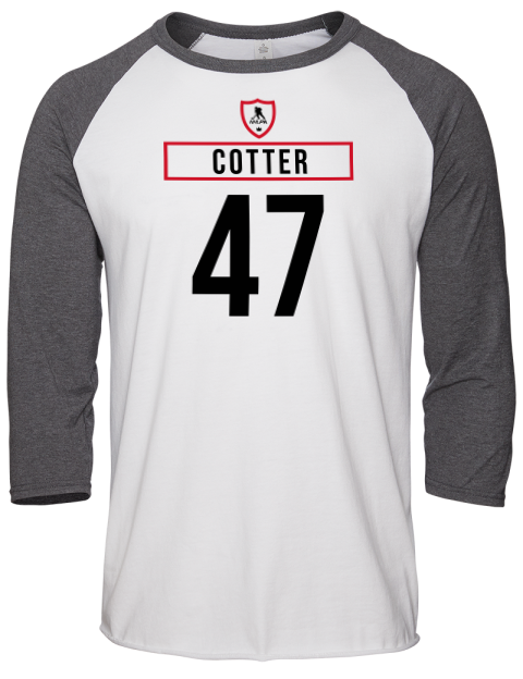 Home Jersey Paul Cotter Unisex Premium Three-Quarter Raglan T-Shirt | Swagsta