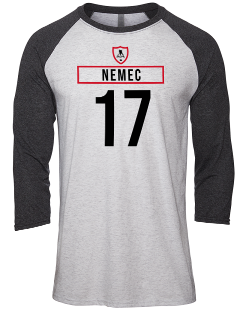 Home Jersey Simon Nemec Unisex Premium Three-Quarter Raglan T-Shirt | Swagsta