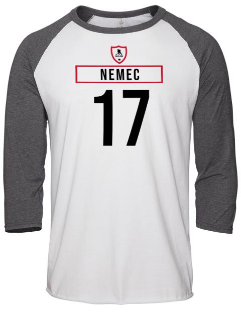 Home Jersey Simon Nemec Unisex Premium Three-Quarter Raglan T-Shirt | Swagsta