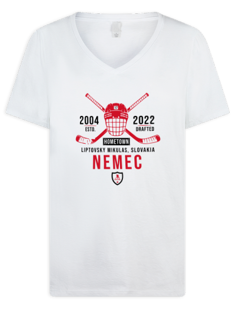 Classic Heritage Simon Nemec Premium Ladies V-Neck T-Shirt | Swagsta