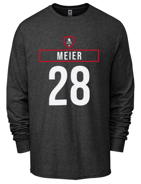 Away Jersey Timo Meier Men's Long-Sleeve T-Shirt | Swagsta